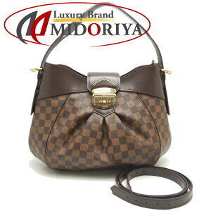 Louis Vuitton Damier Sistine Shoulder Bag Ebene Brown